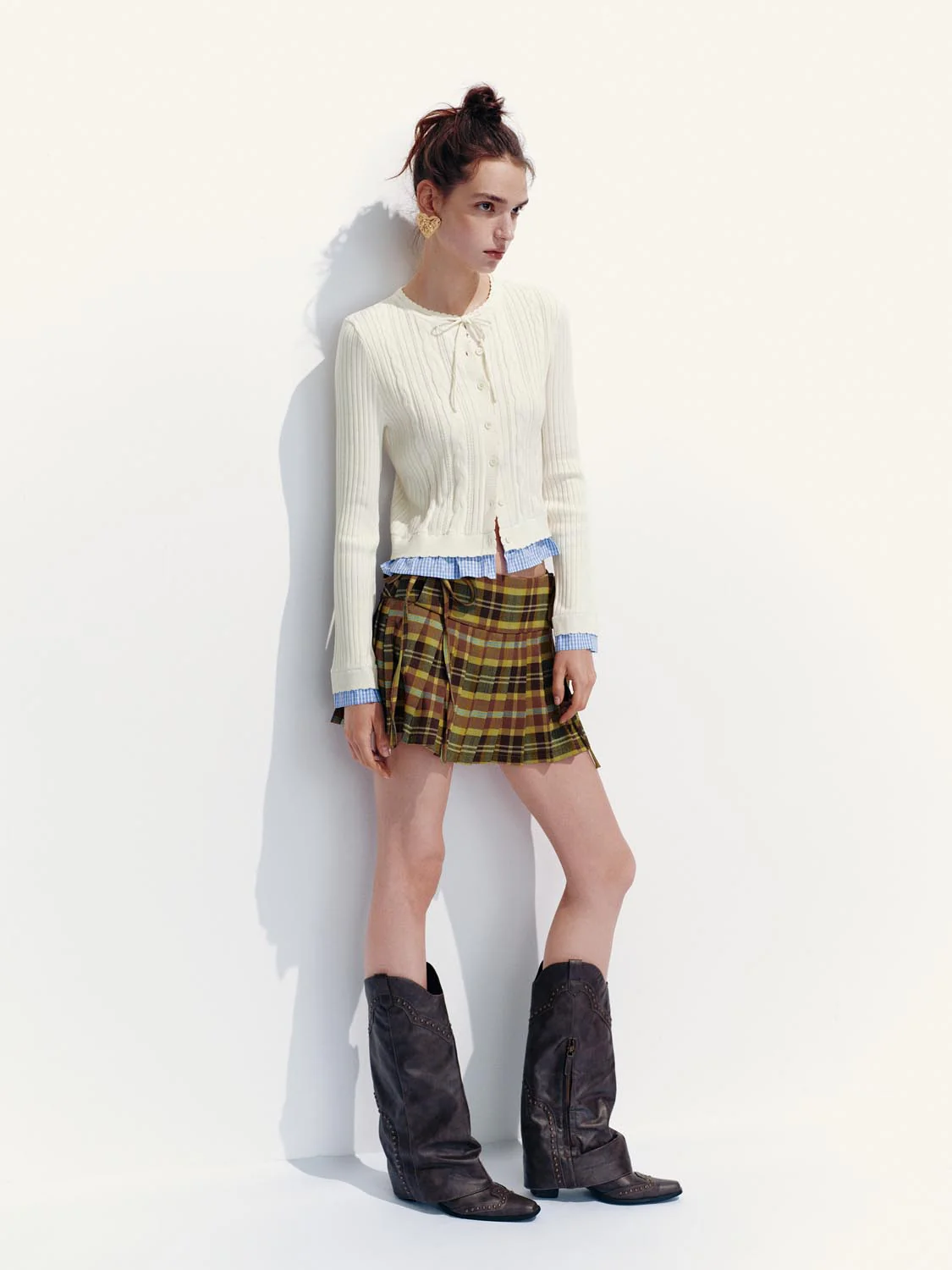 2 In 1 Bow-Collar Knitted Cardigans - Image 13