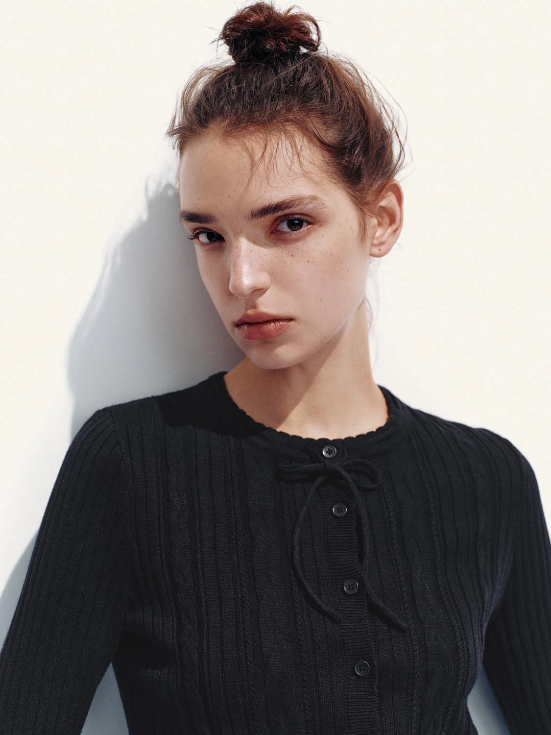 2 In 1 Bow-Collar Knitted Cardigans - Image 3