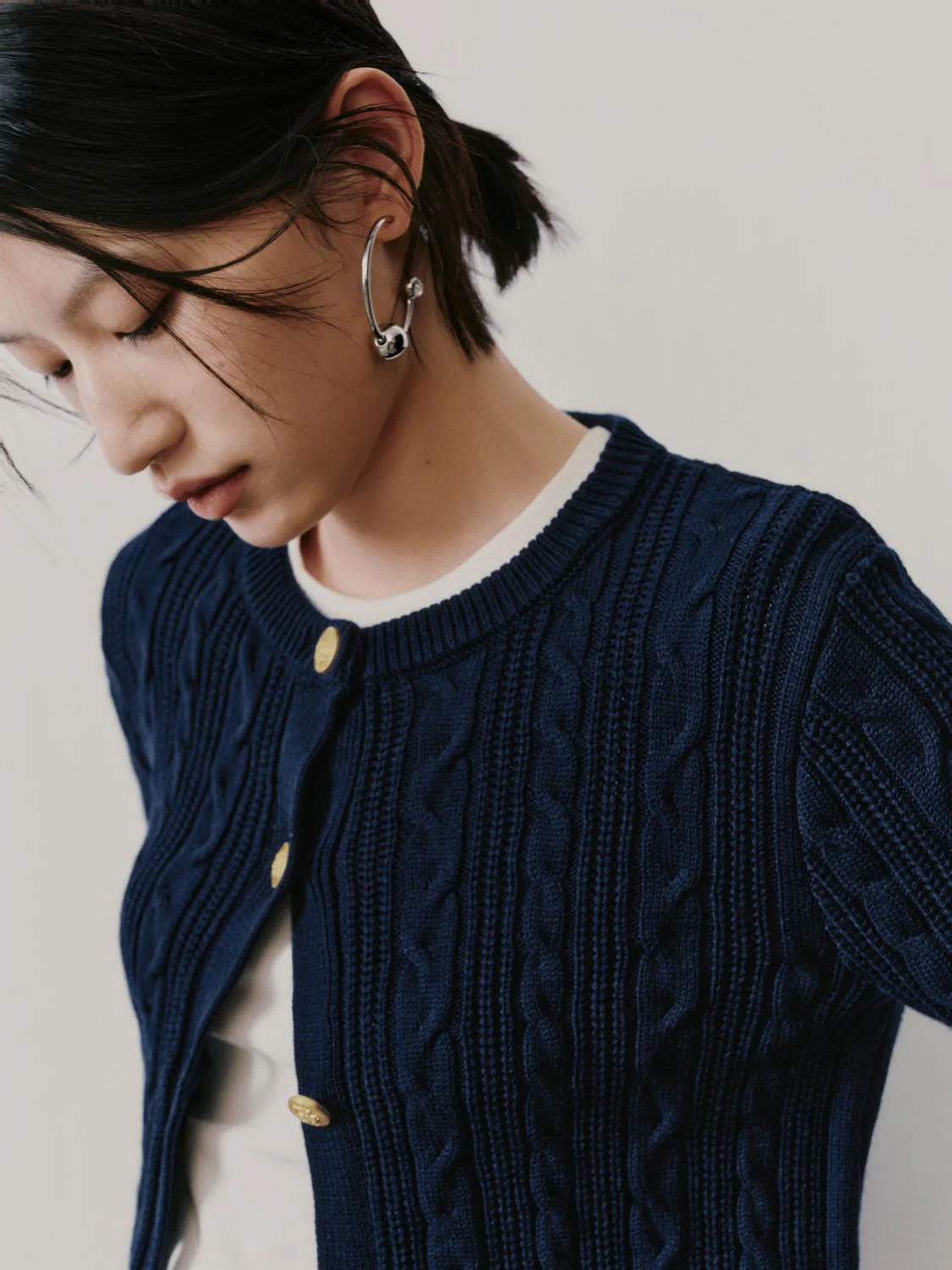 2 In 1 Check Trim Knitted Cardigans - Image 11