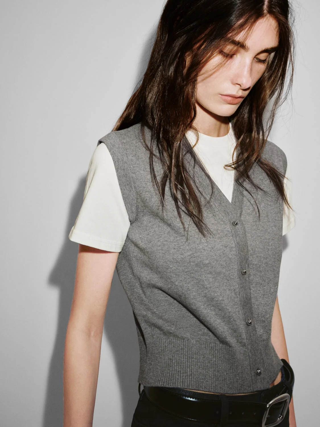 2 In 1 Contrast Knitted T-Shirts - Image 11