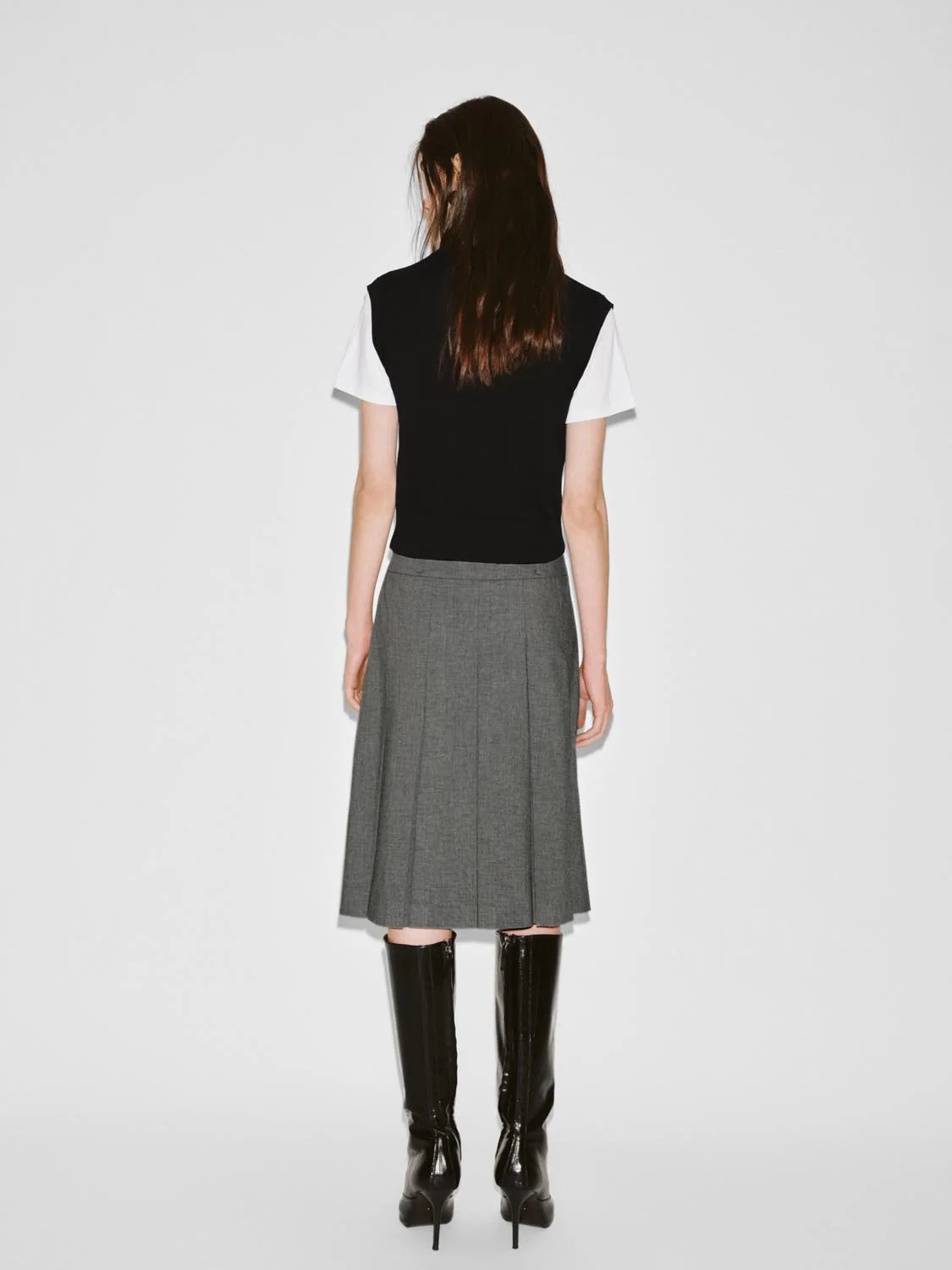 2 In 1 Contrast Knitted T-Shirts - Image 6