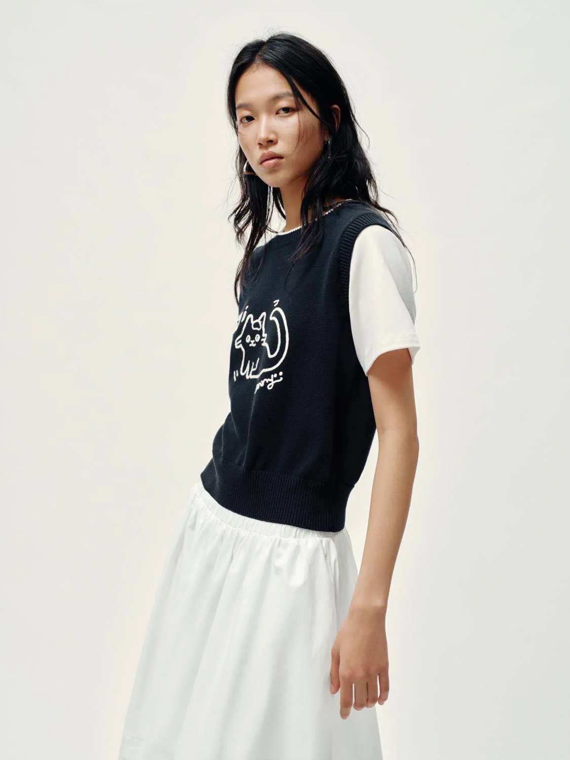 2 In 1 Contrast Knitted T-Shirts - Image 10