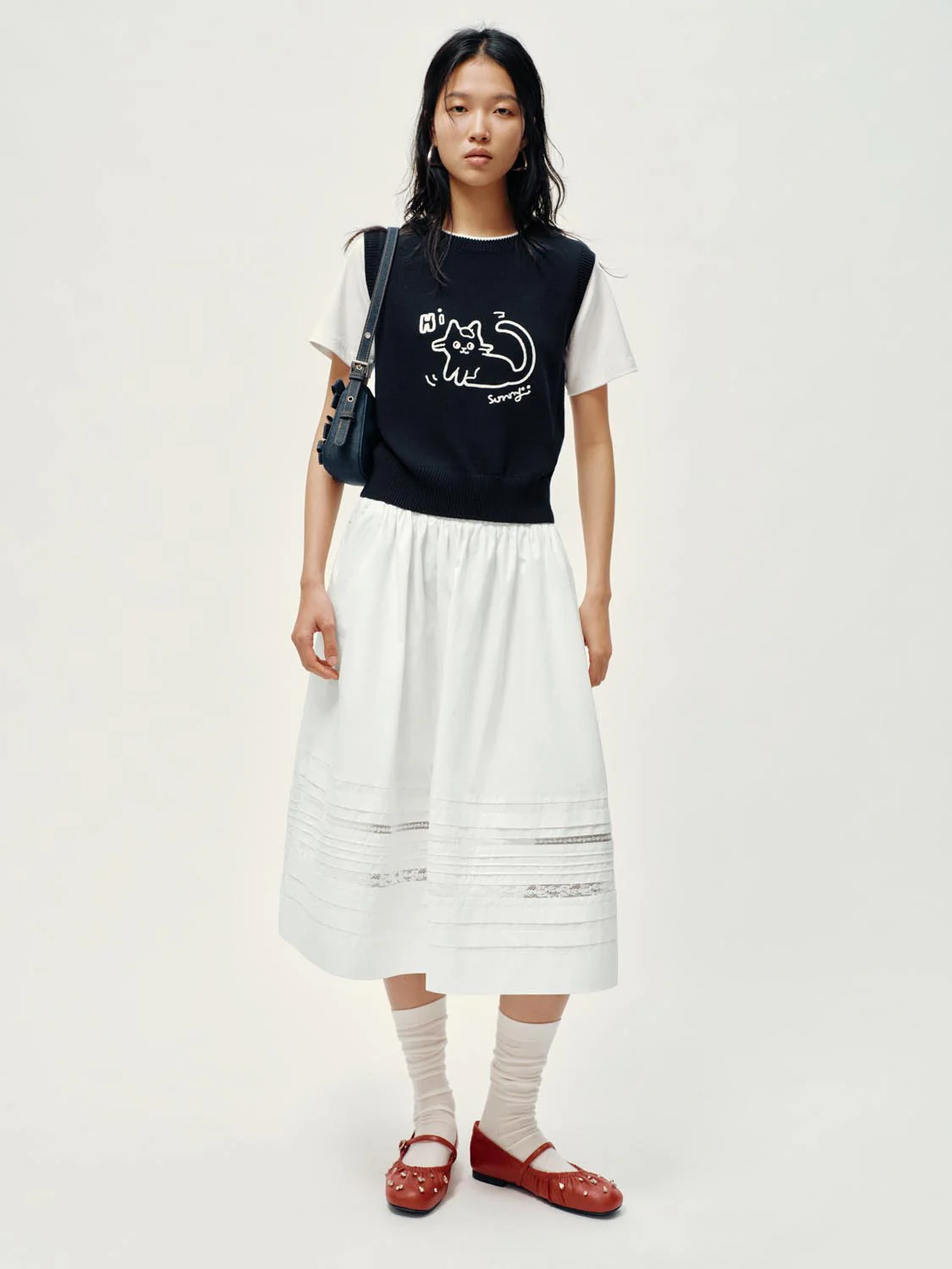 2 In 1 Contrast Knitted T-Shirts - Image 13