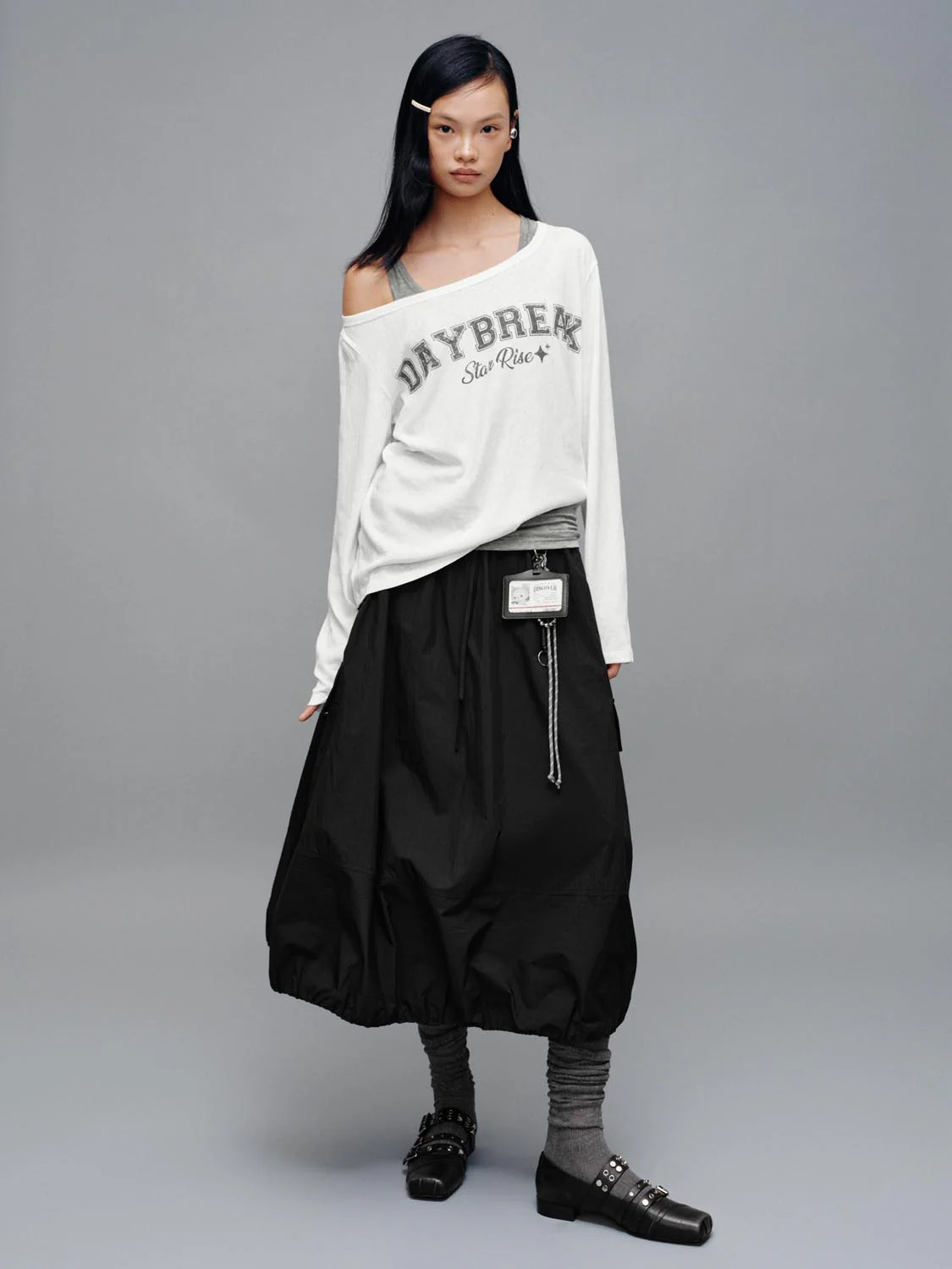 2 In 1 Contrast Printed Long Sleeve T-Shirts - Image 4