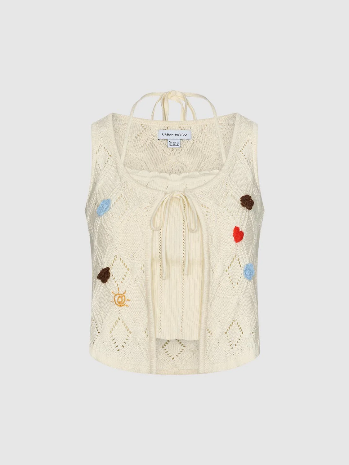 2 In 1 Crochet Sleeveless Knitted T-Shirts - Image 4