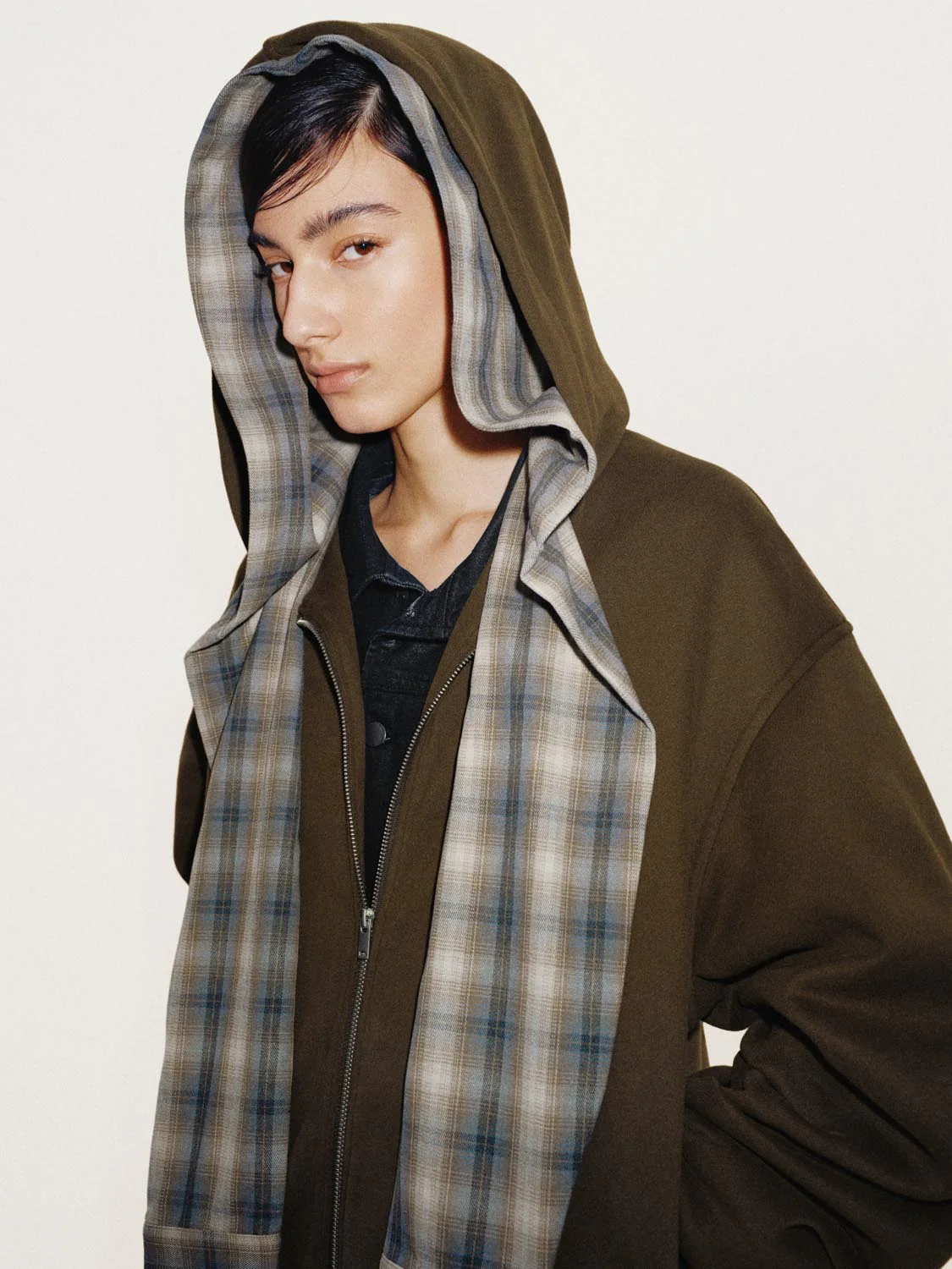 2 In 1 Hooded Tie Detail Jackets - Image 3