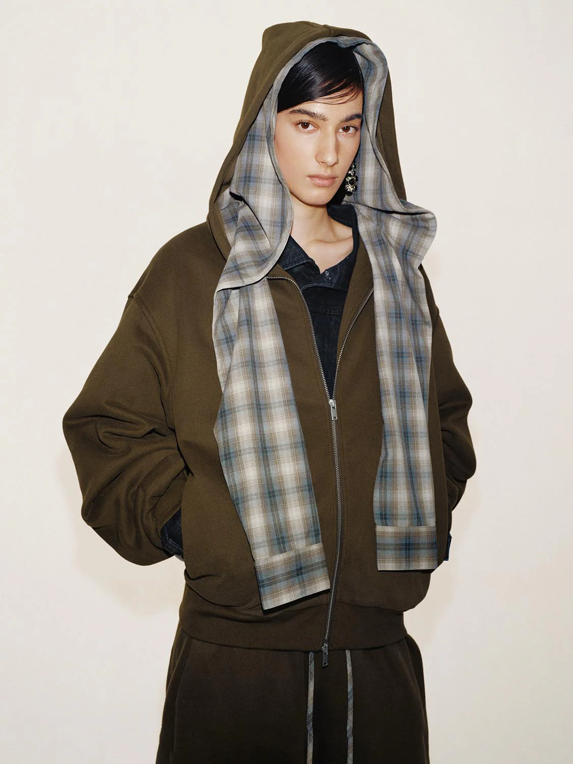 2 In 1 Hooded Tie Detail Jackets - Image 9