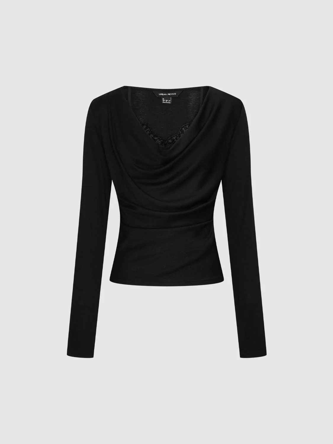 2 In 1 Lace Draped Long Sleeve T-Shirts - Image 7