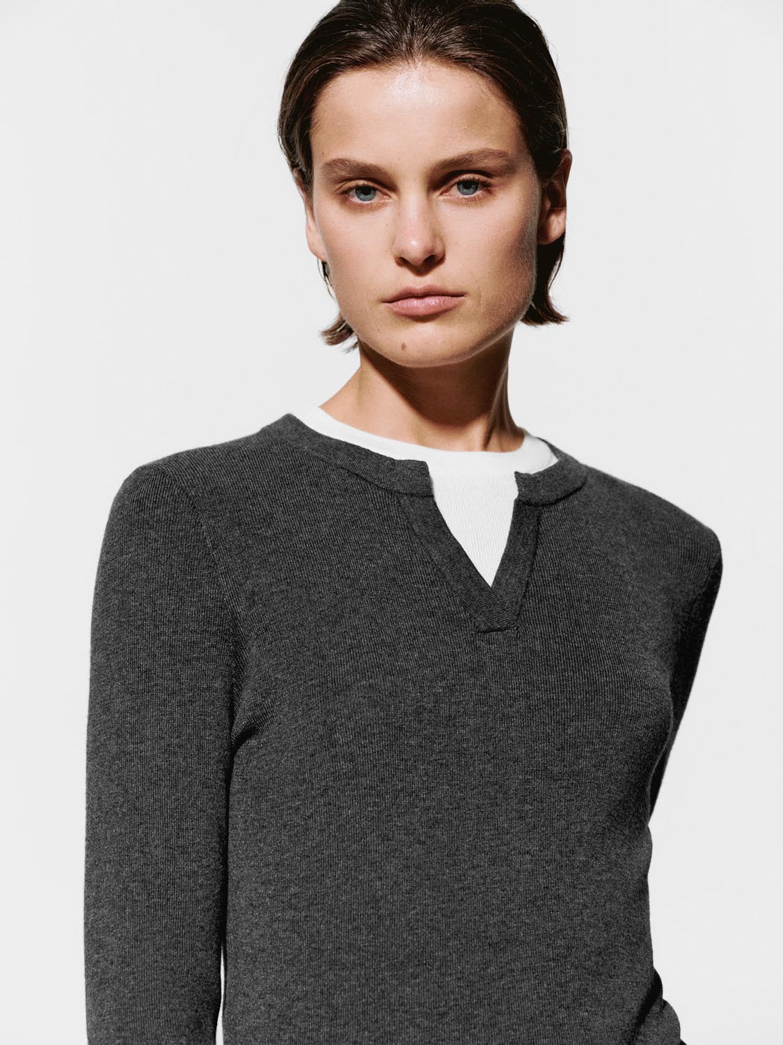 2 In 1 Long Sleeve Knitted T-Shirts - Image 11