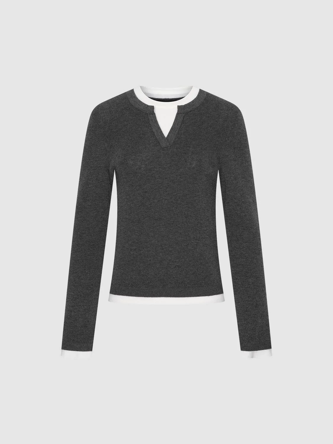 2 In 1 Long Sleeve Knitted T-Shirts - Image 15