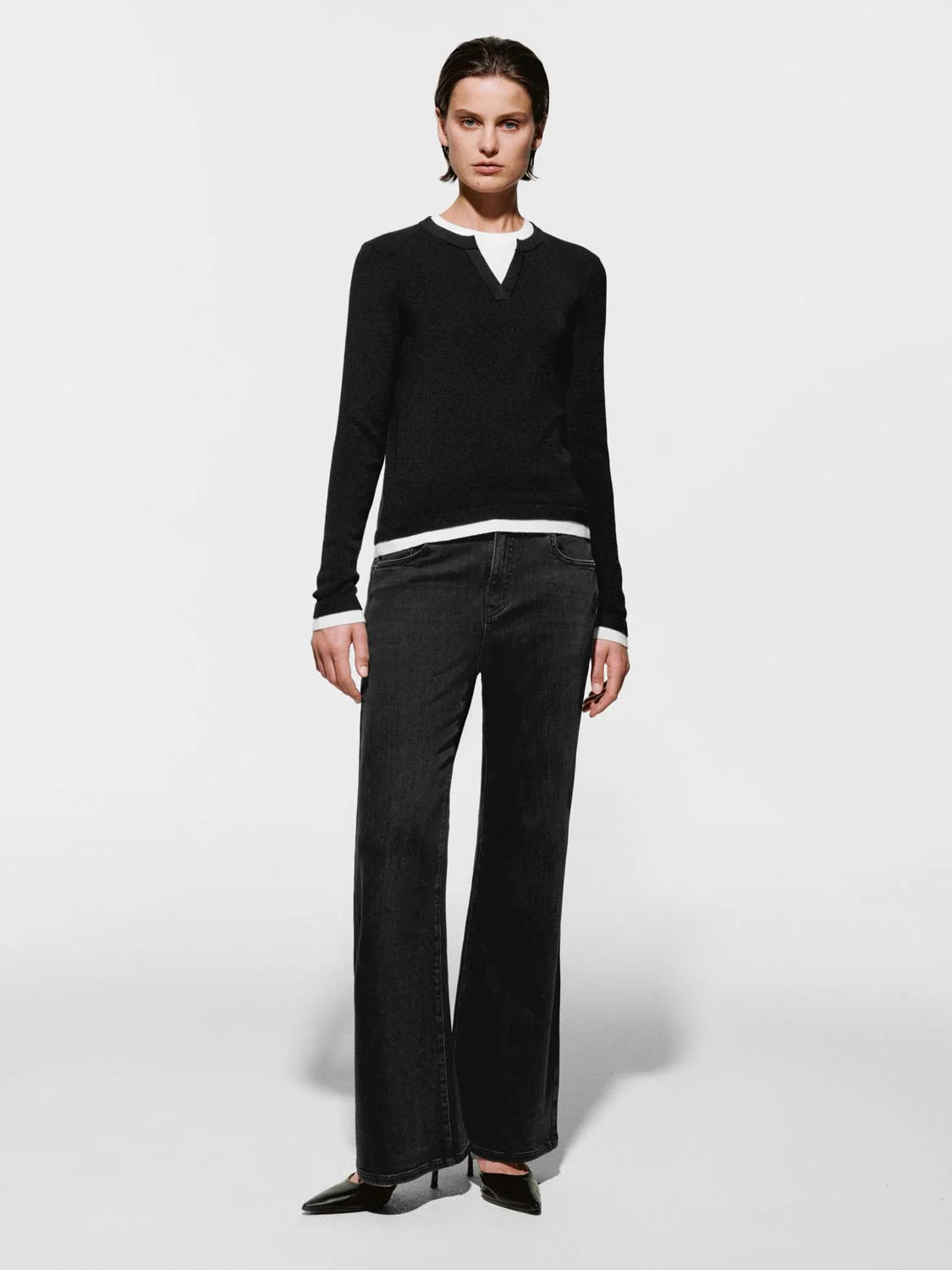 2 In 1 Long Sleeve Knitted T-Shirts - Image 4