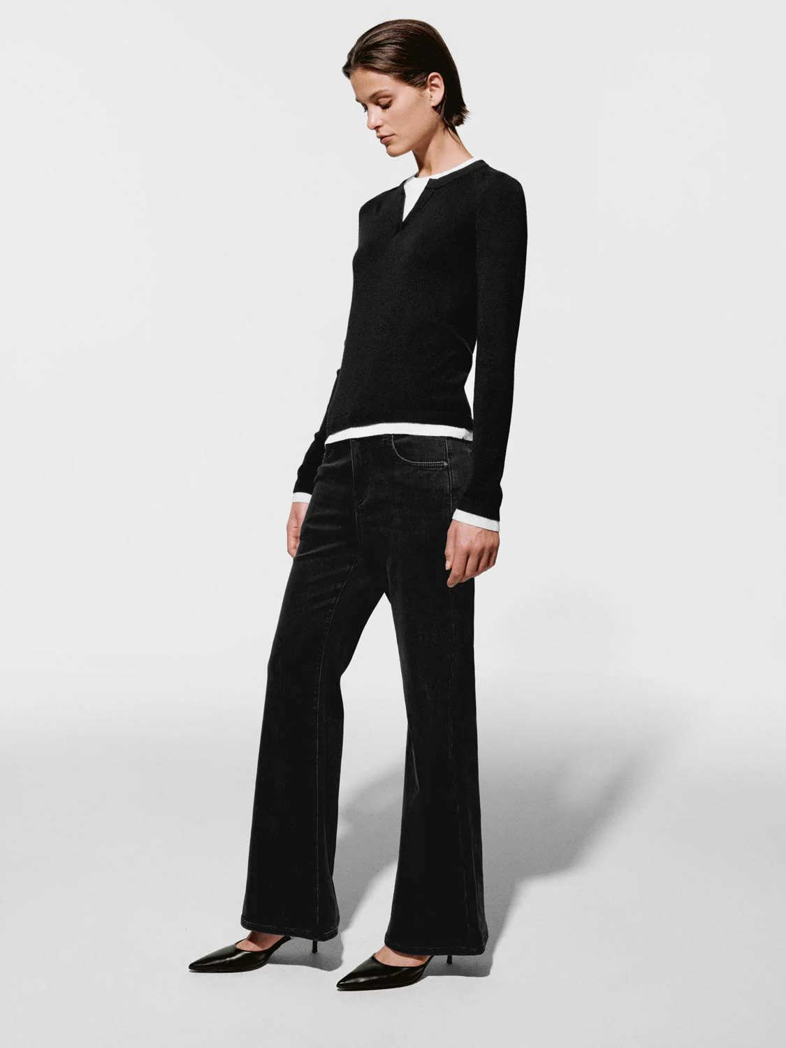 2 In 1 Long Sleeve Knitted T-Shirts - Image 5