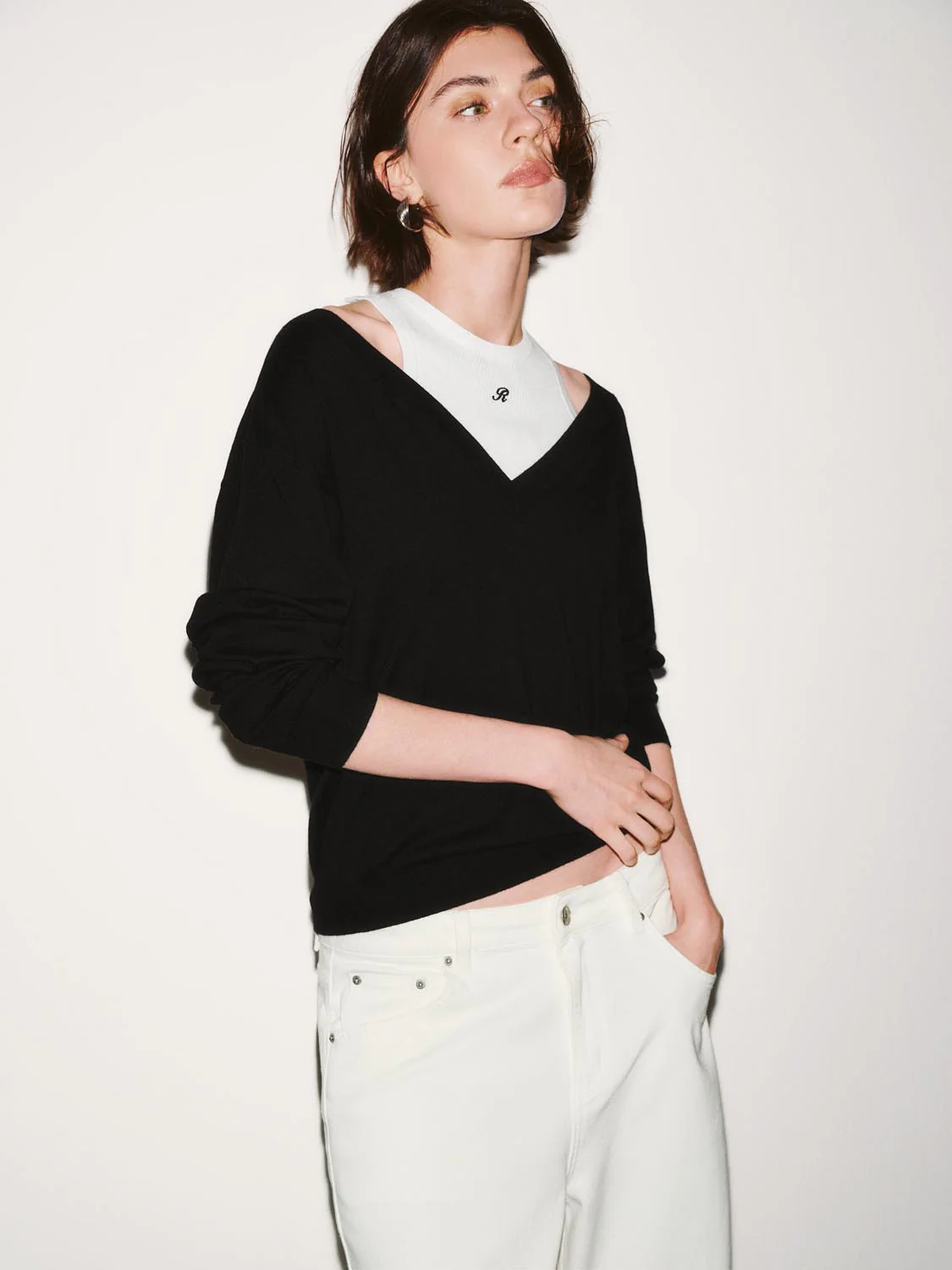 2 In 1 Long Sleeve Knitted T-Shirts - Image 10