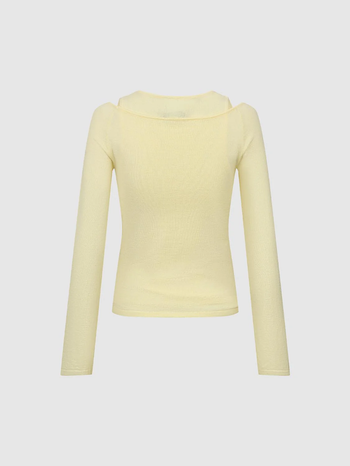 2 In 1 Long Sleeve Knitted T-Shirts - Image 5