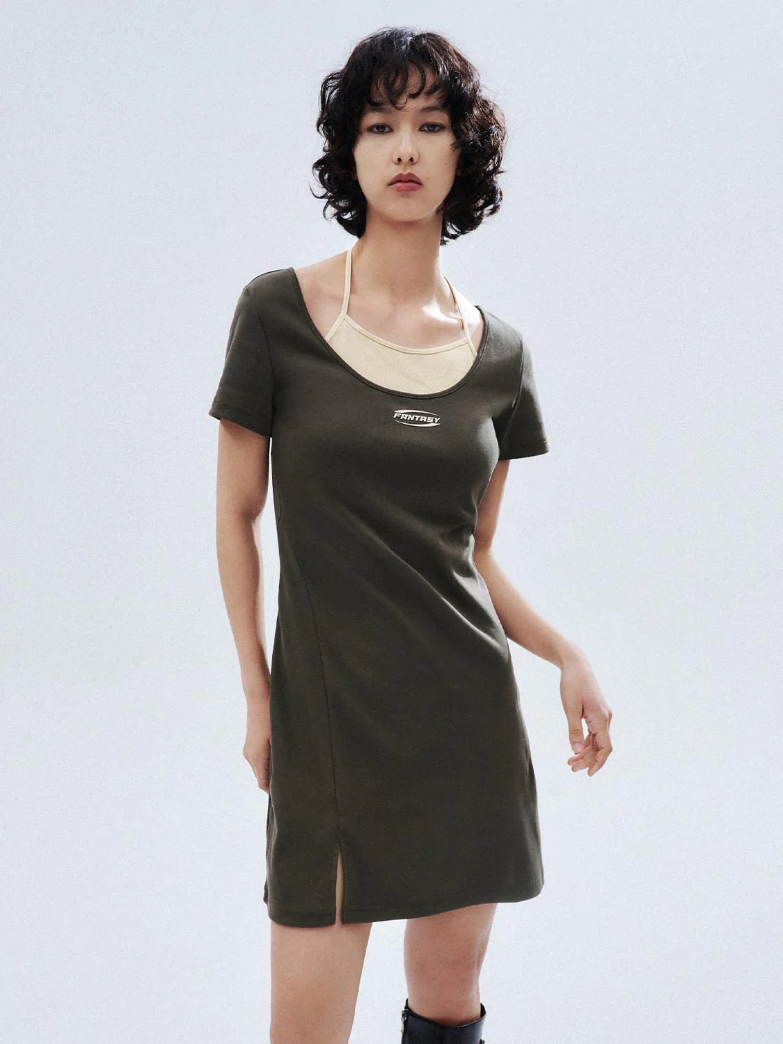 2 In 1 Skinny Fit Midi Dresses - Image 9