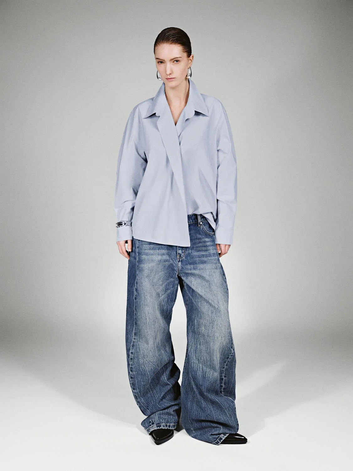 Asymmetric Placket Shirts - Image 20