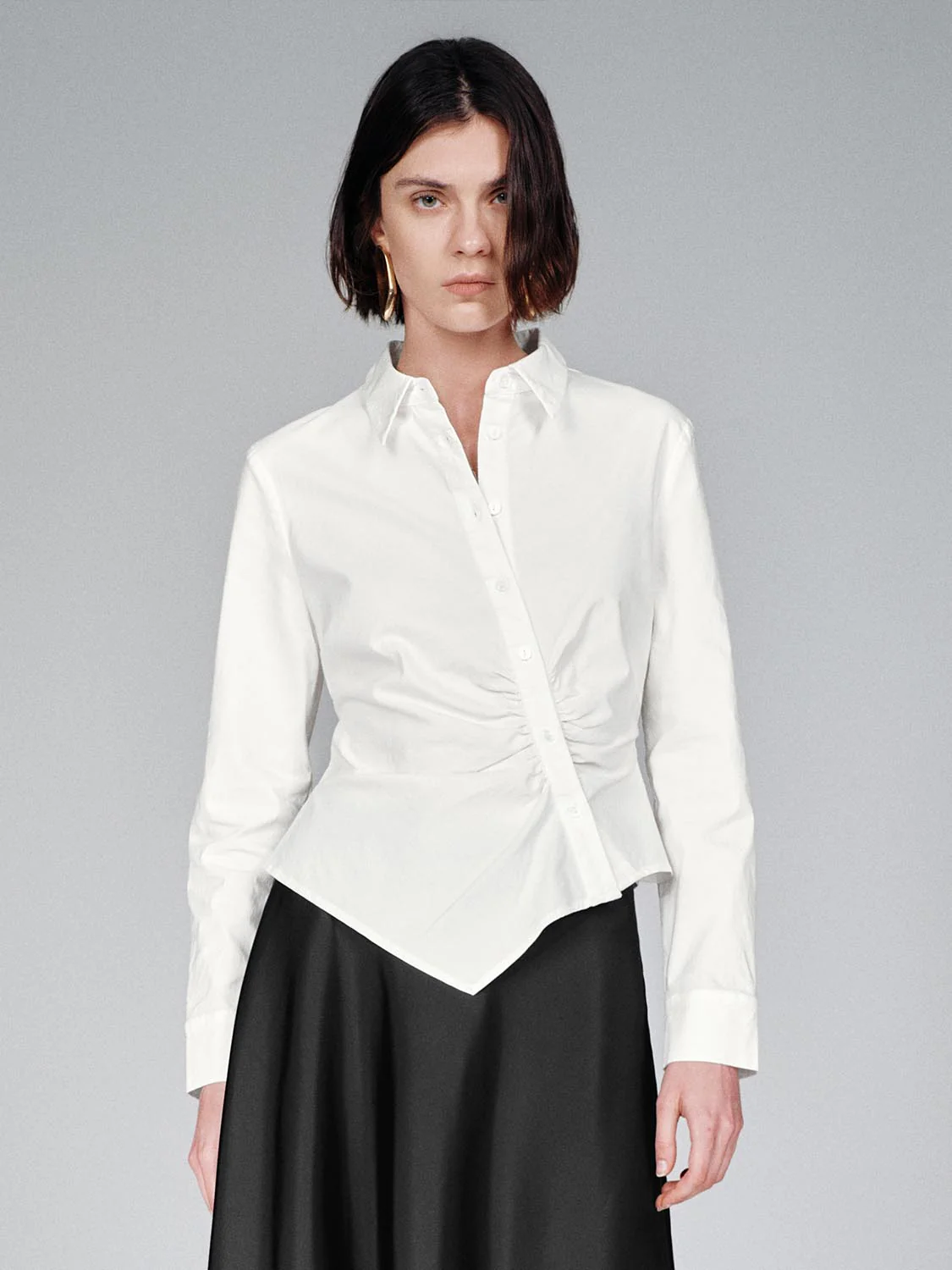 Asymmetric Slim Fit Shirts
