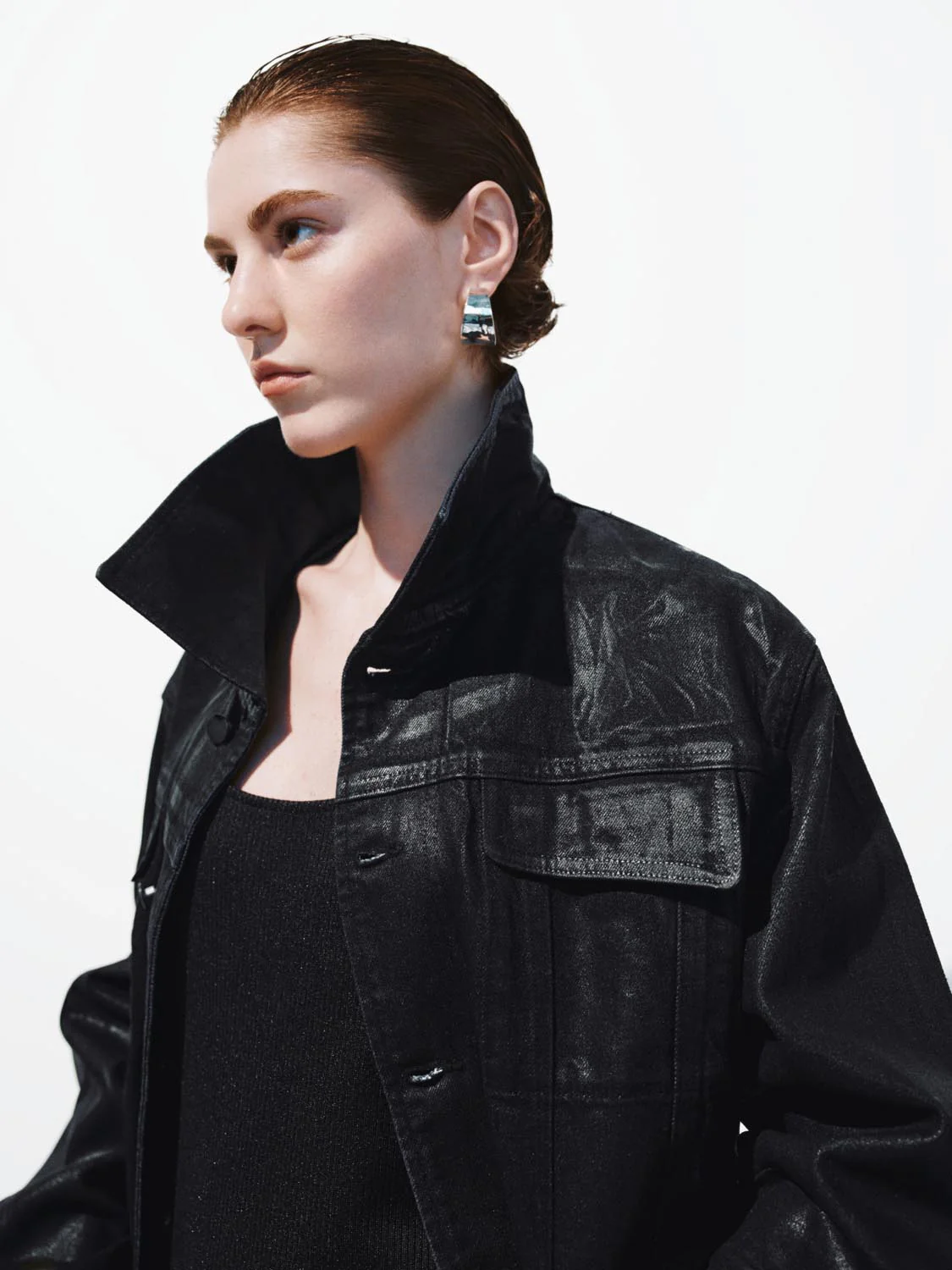 Balloon Sleeve Trucker Denim Jackets - Image 3