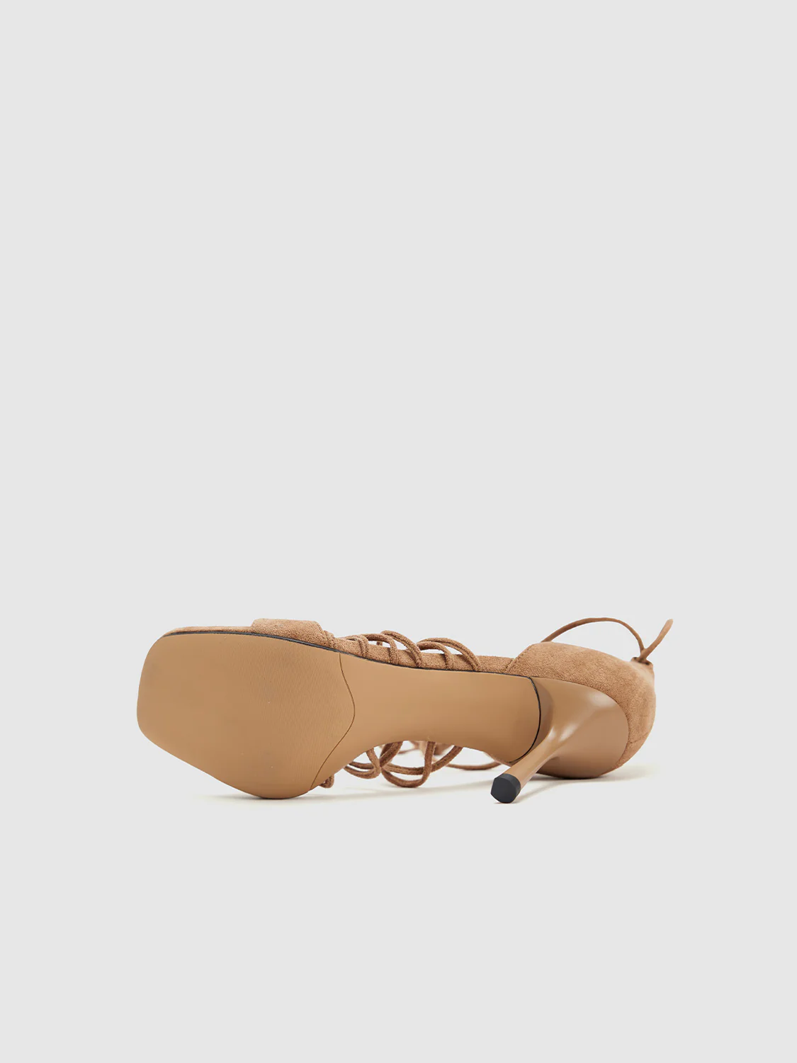 Beaded Lace-up High Heel Sandals - Image 4