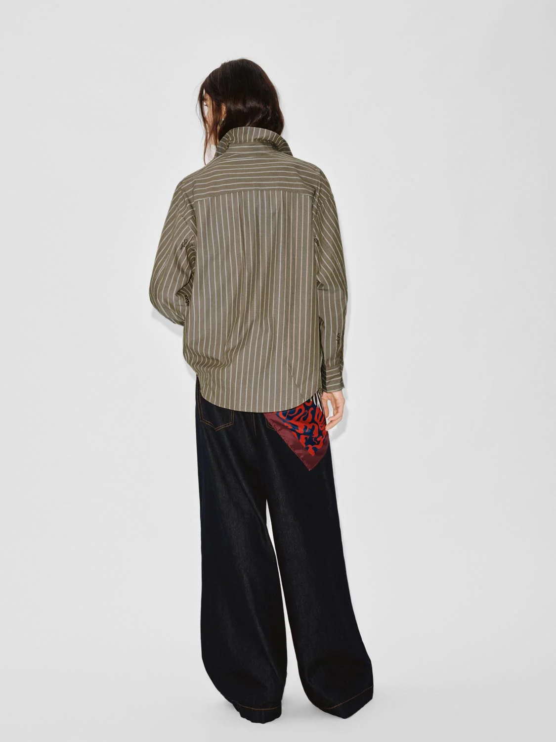 Beaded Striped Loose-Fit Shirts - Image 5