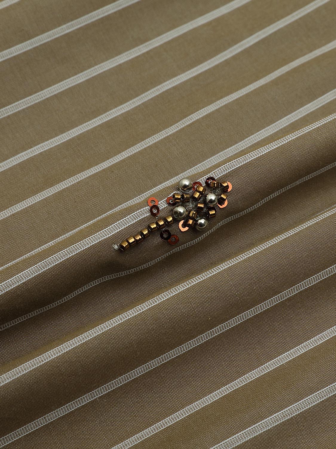 Beaded Striped Loose-Fit Shirts - Image 8
