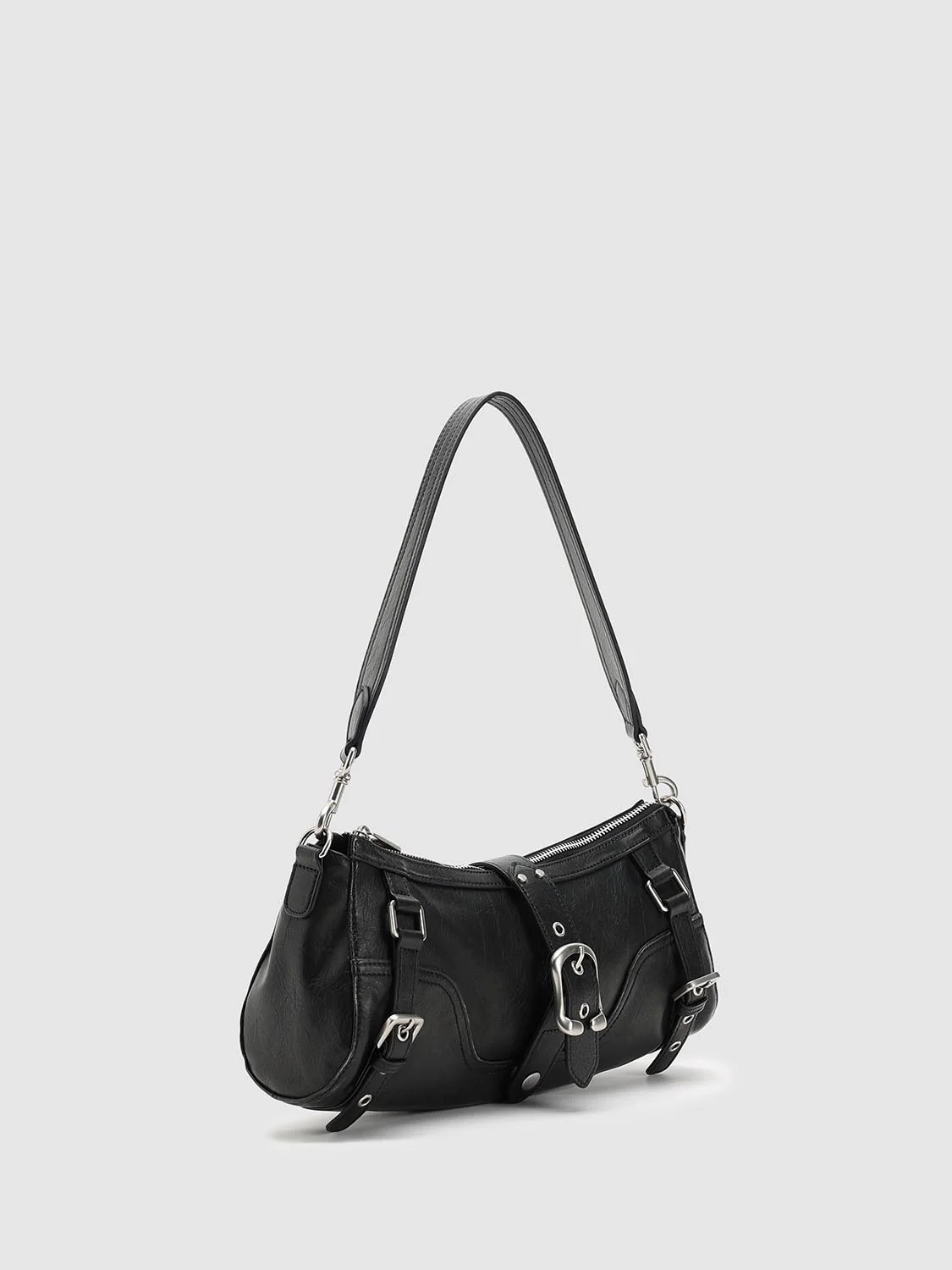 Belt Detail Shoulder Bowling Bags - Image 3