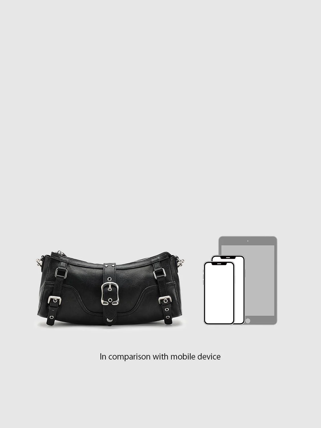 Belt Detail Shoulder Bowling Bags - Image 7