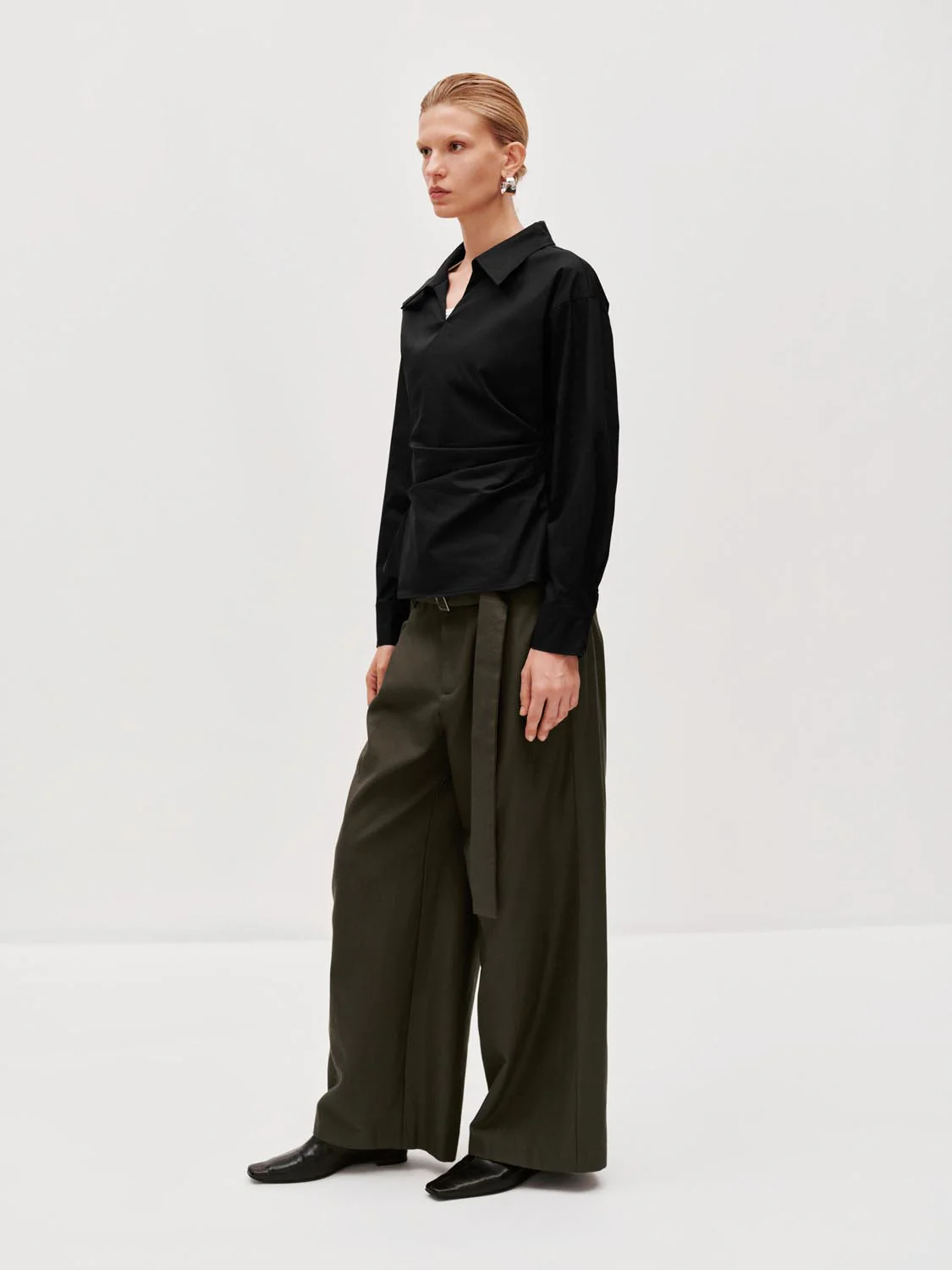 Belted Wide Leg Pants - Image 6
