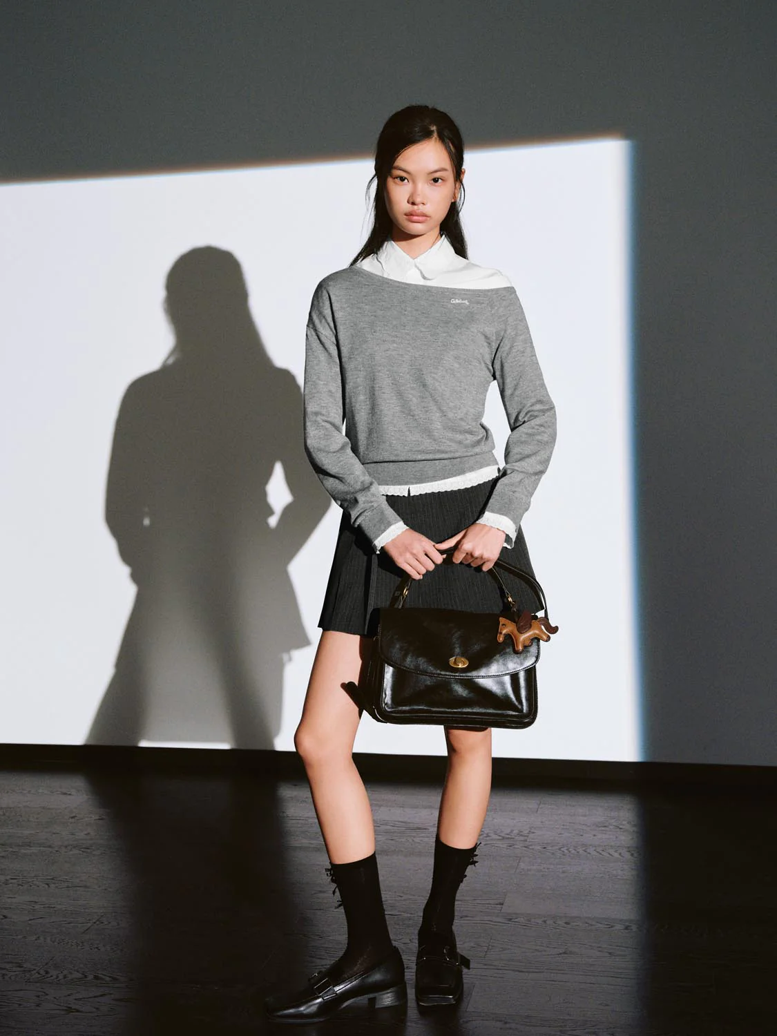 Boat Neck Long Sleeve Knitted T-Shirts - Image 5