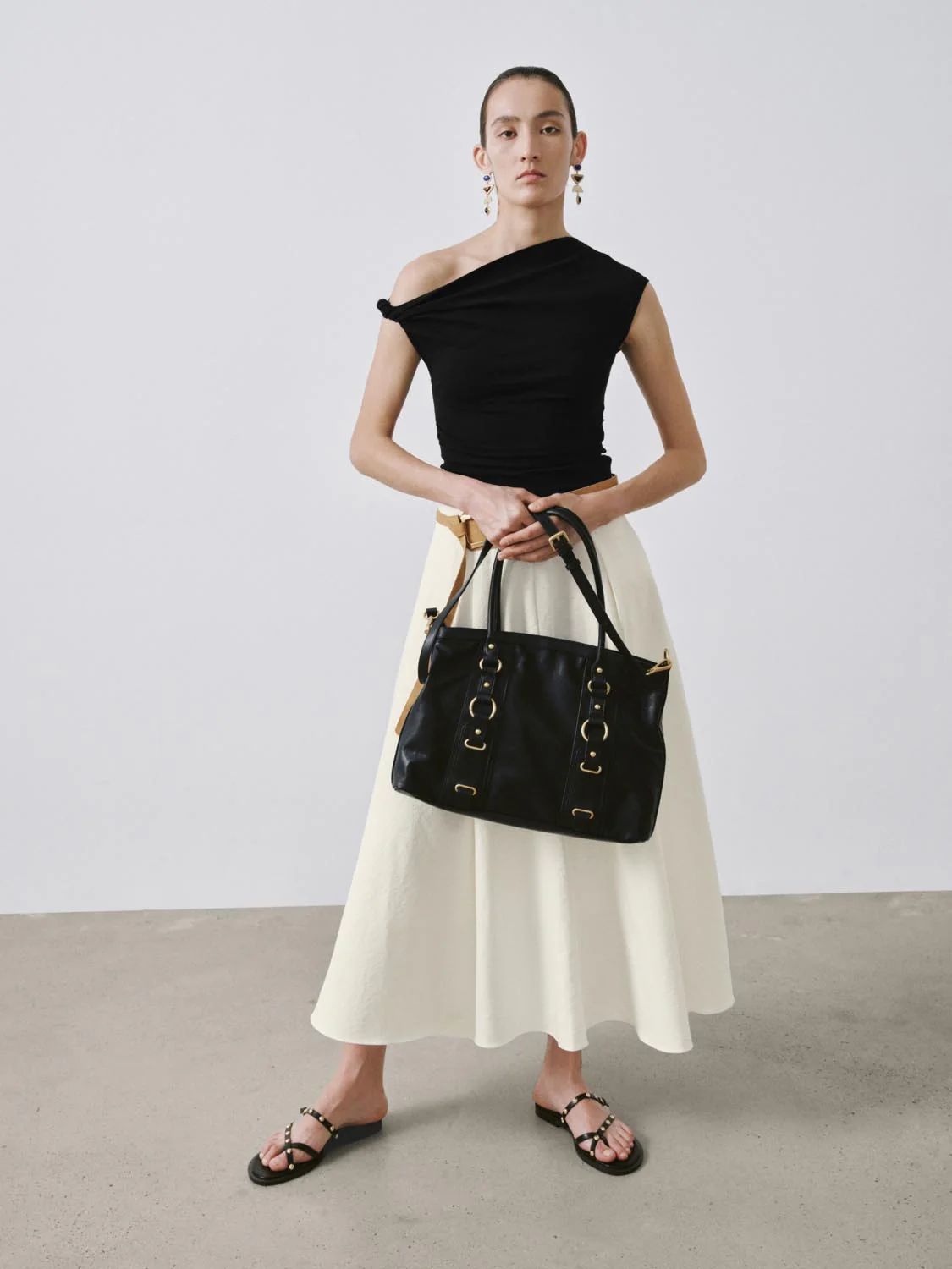 Boho Belted A-Line Midi Skirts - Image 5