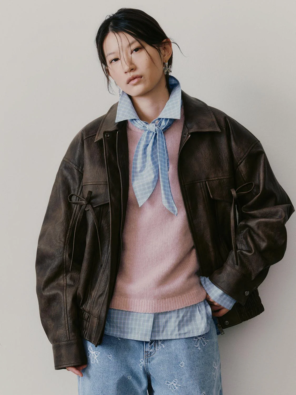 Bow Detail Bomber Jackets
