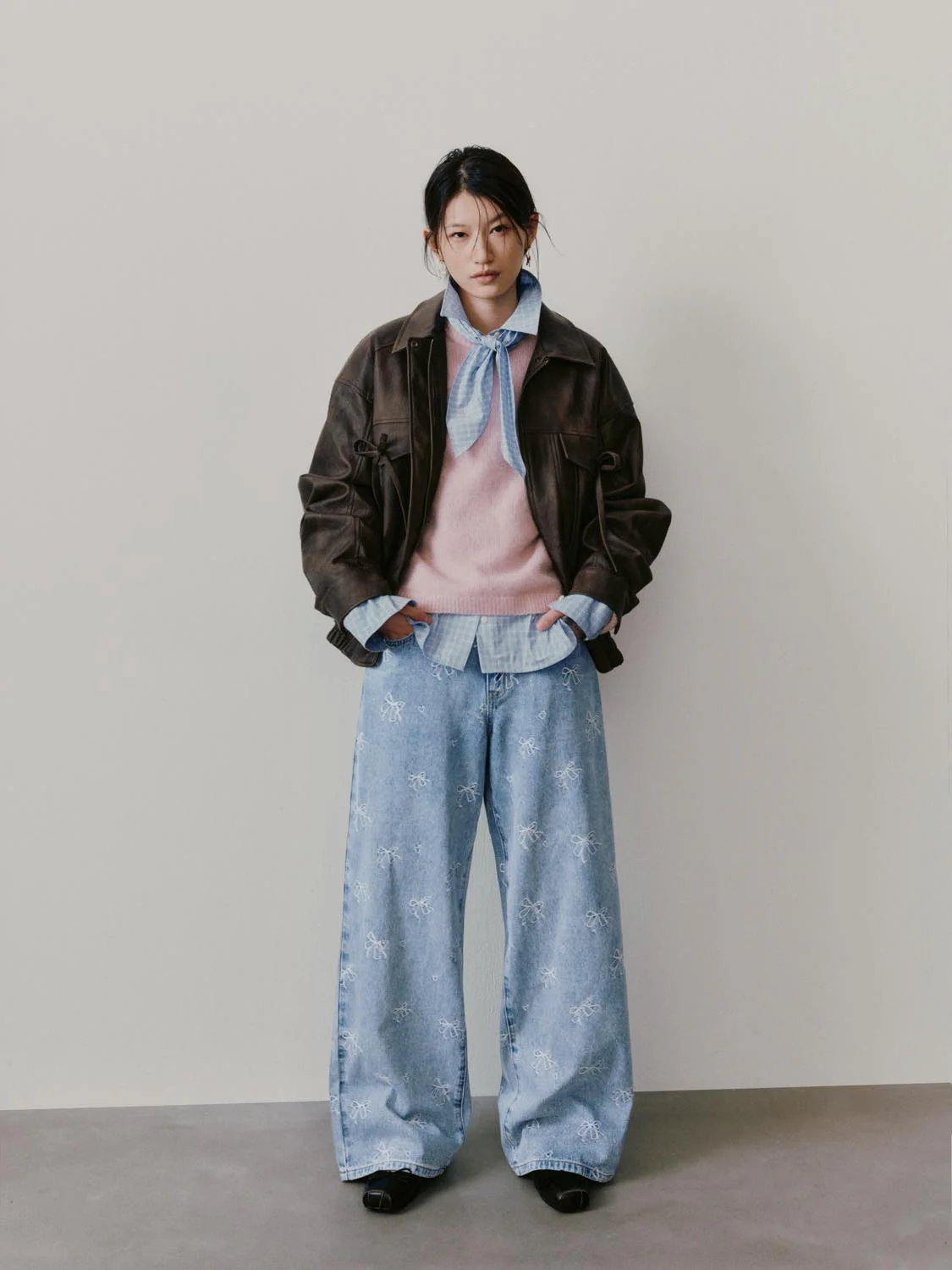 Bow Detail Bomber Jackets - Image 4
