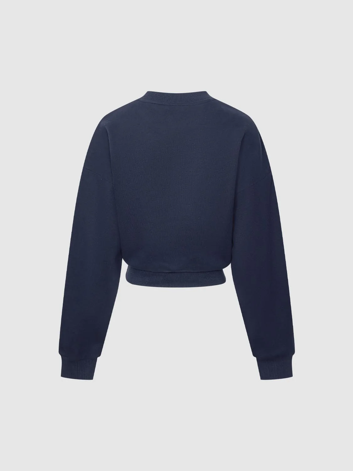 Bow Detail Cropped Sweatshirts - Image 2