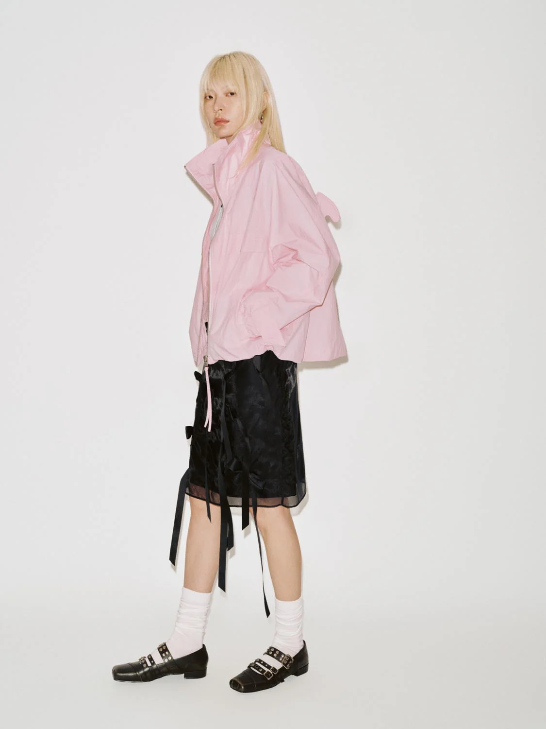 Bow Embellished Straight Midi Skirts - Image 5