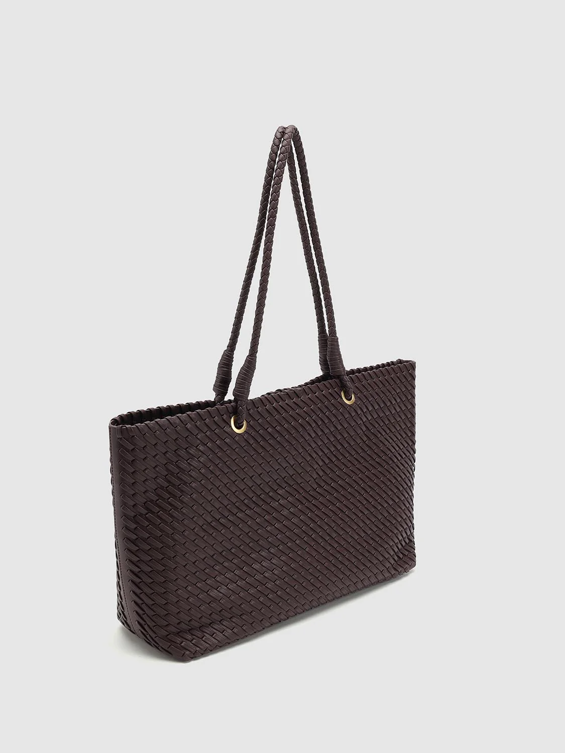 Braided Weave Oversize Shoulder Bags - Image 3