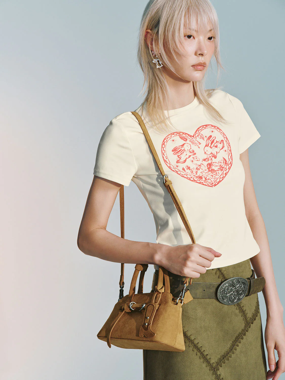 Buckle Detail Handle Shoulder Bags - Image 8