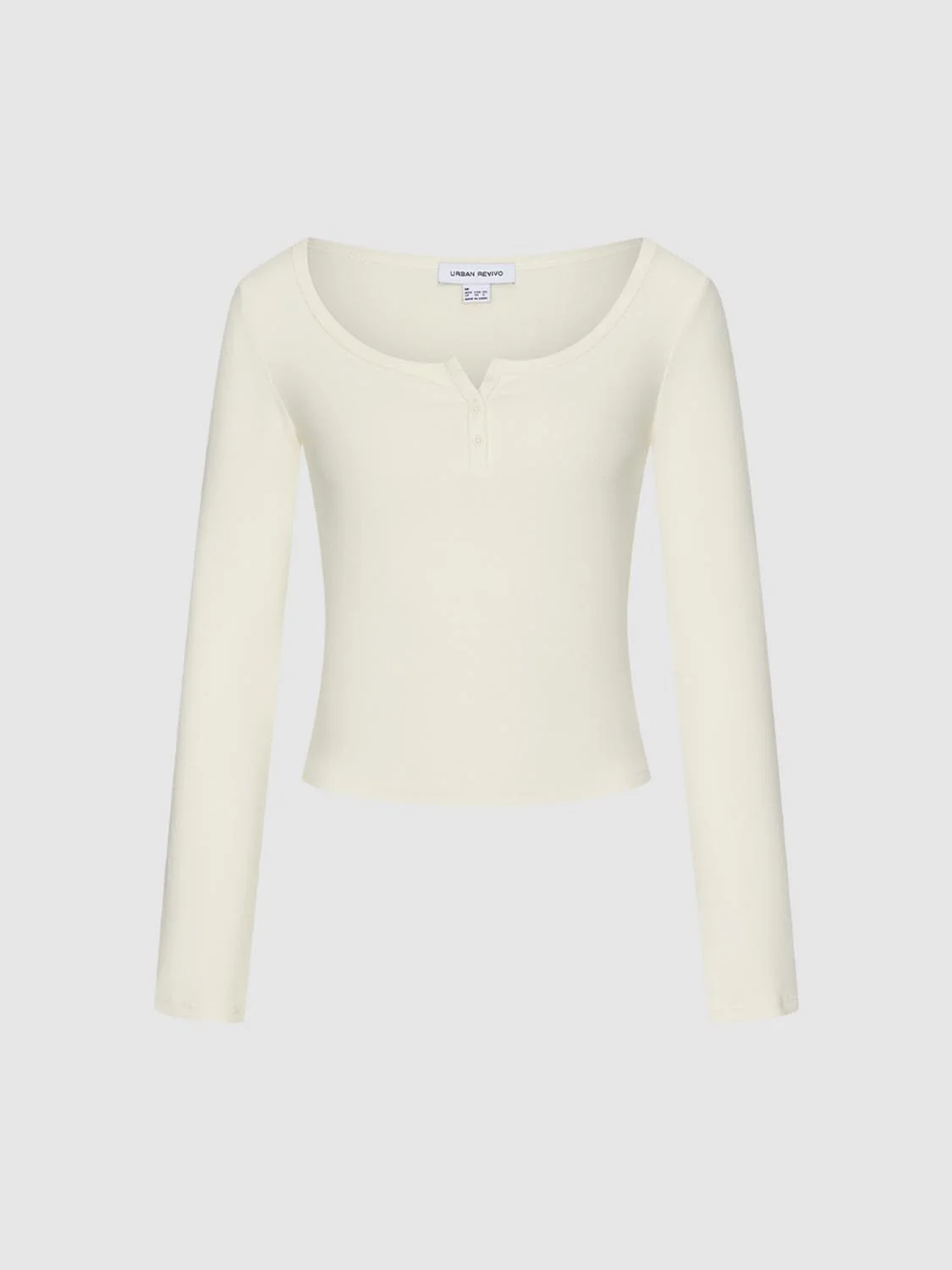 Button-Top Scoop Neck T-Shirt - Image 23