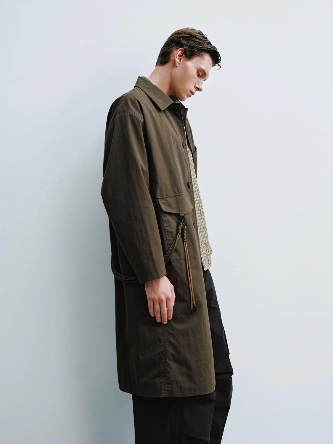 Button Up Oversize Trench Coats - Image 3