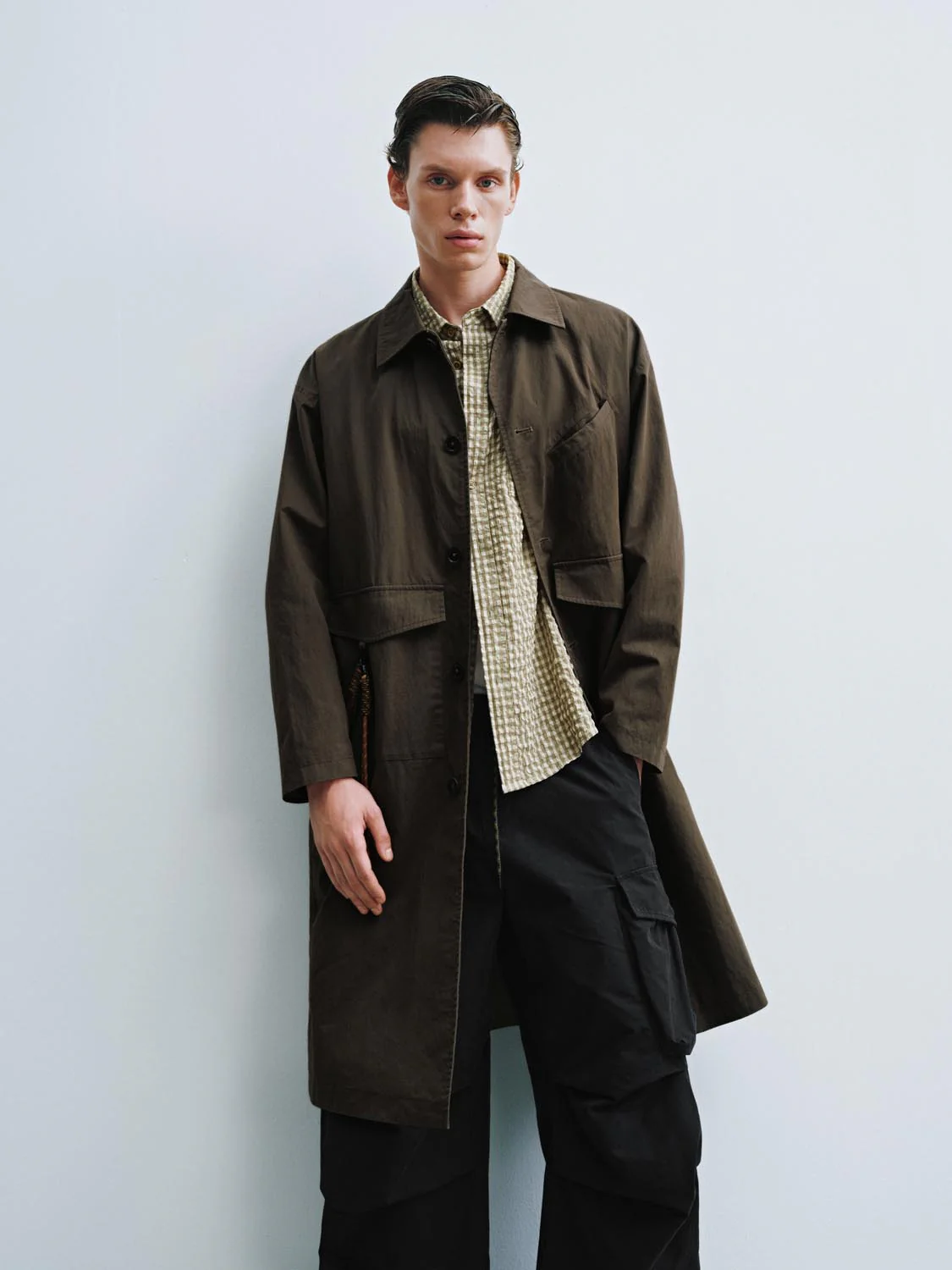 Button Up Oversize Trench Coats - Image 5