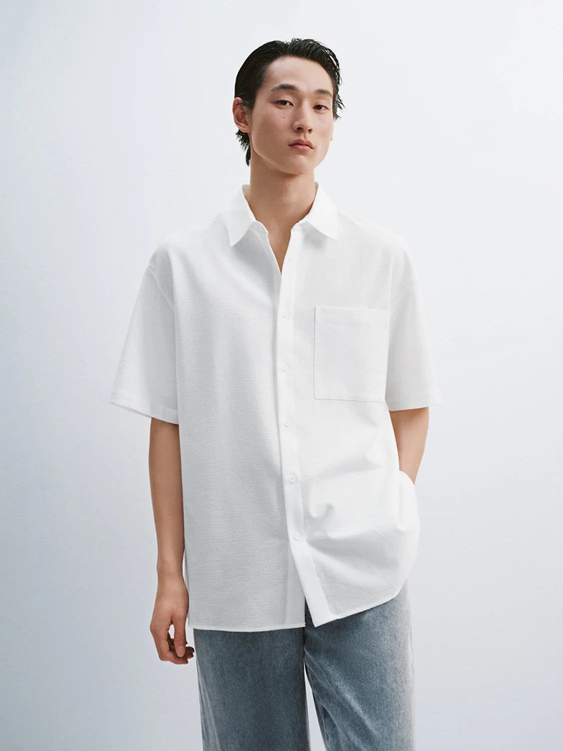 Camp Collar Short Sleeve Shirts - Image 5