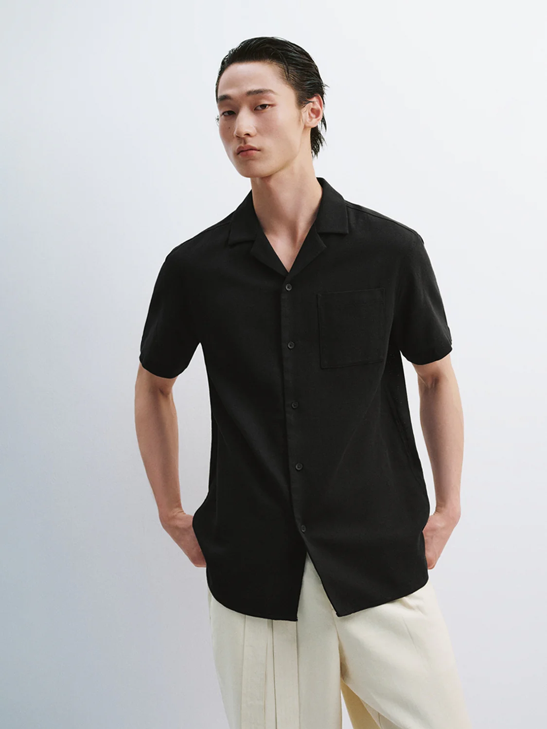 Camp Collar Short Sleeve Shirts - Image 7