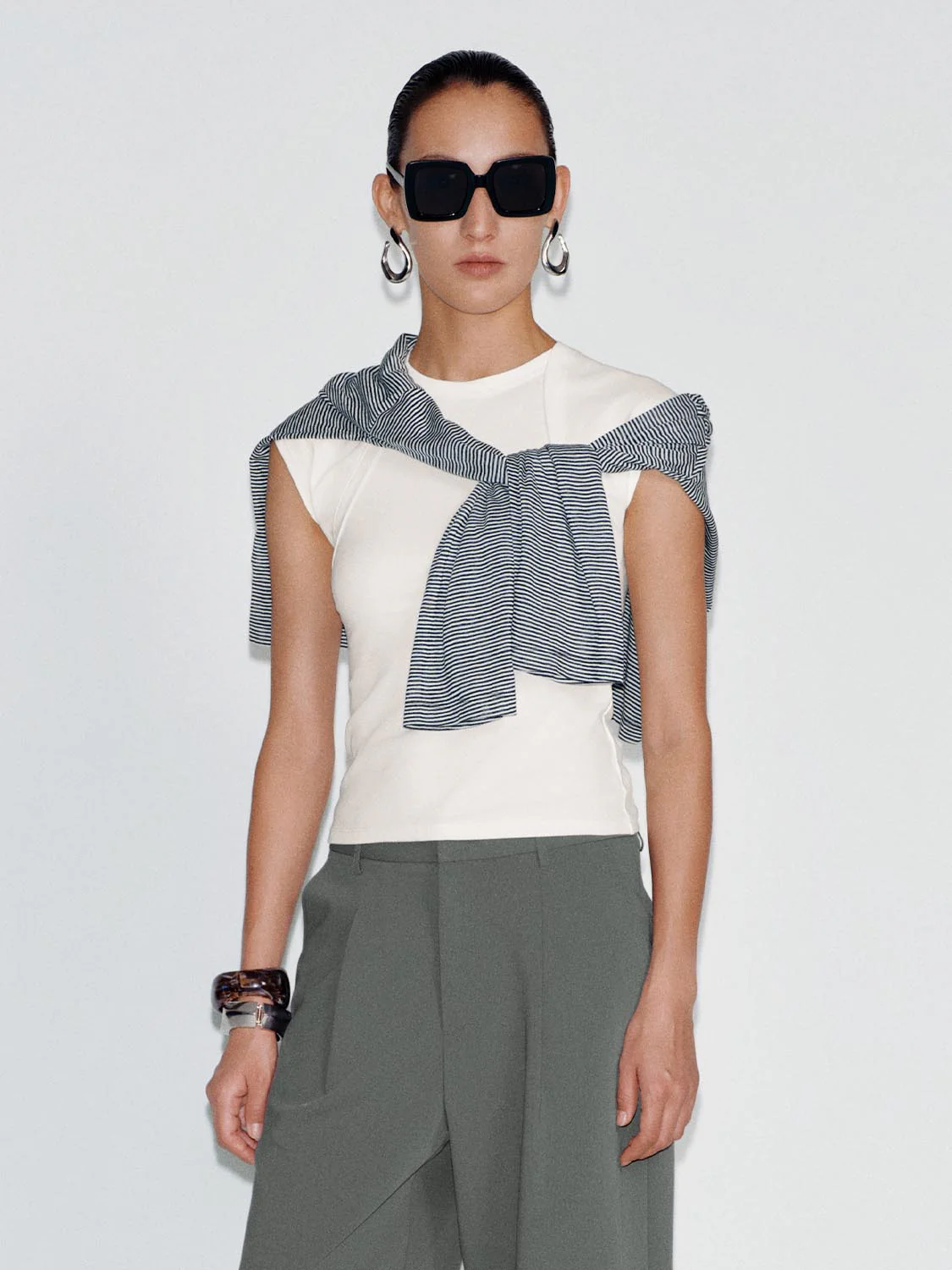 Capped Sleeve Cropped T-Shirts
