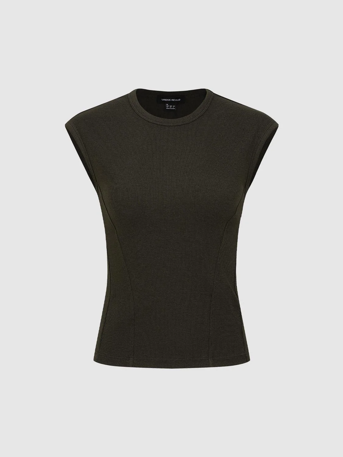 Capped Sleeve Skinny-Fit T-Shirts - Image 15