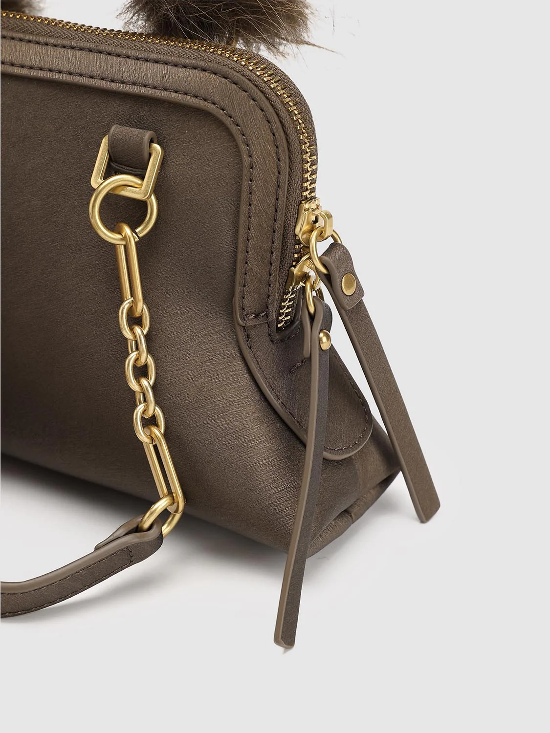 Chain Detail Handle Shoulder Bags - Image 5