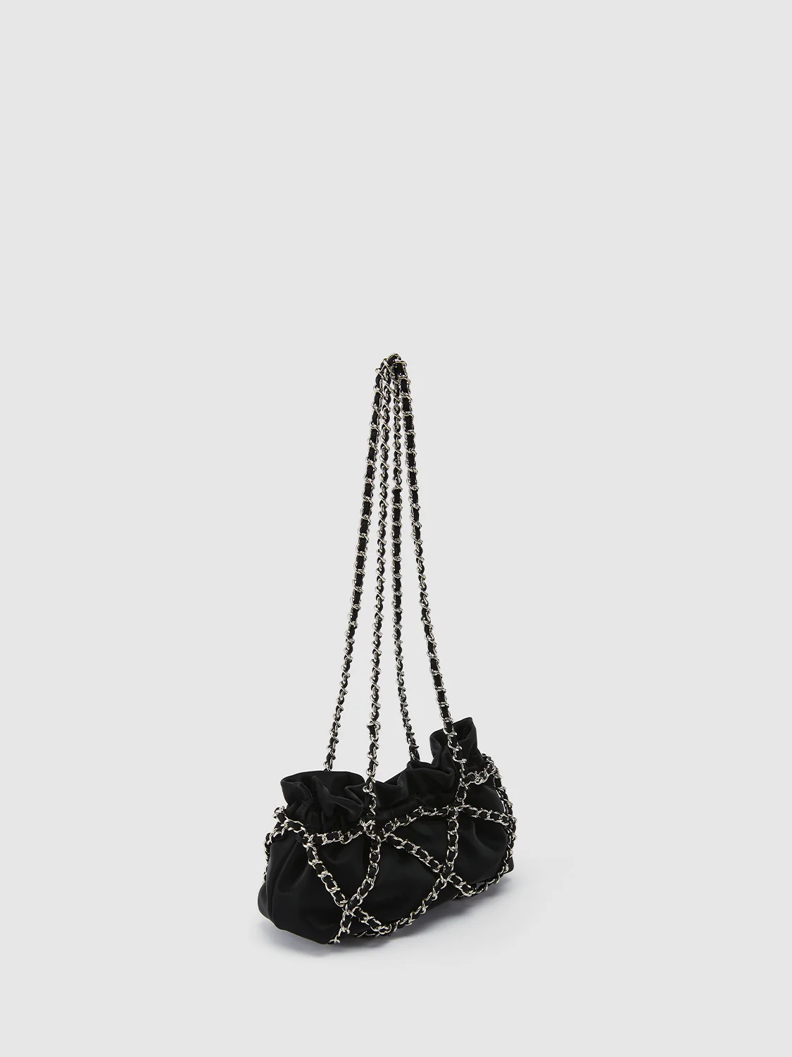 Chain Ruched Shoulder Bag - Image 10
