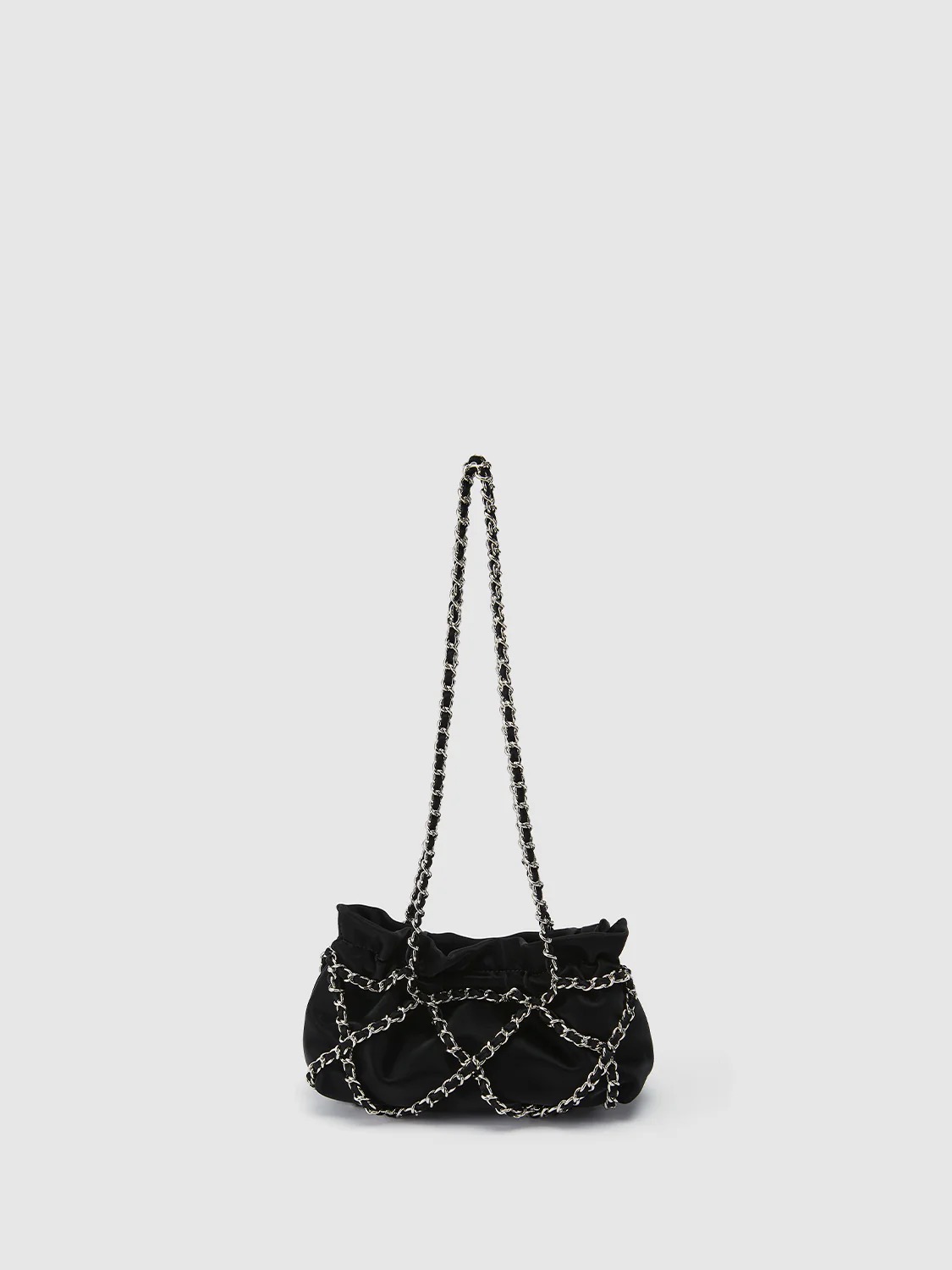 Chain Ruched Shoulder Bag - Image 11