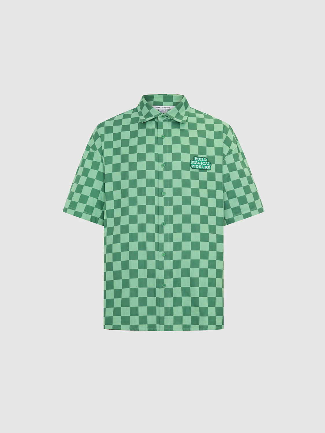 Checkered Pattern Short Sleeve Shirts - Image 6
