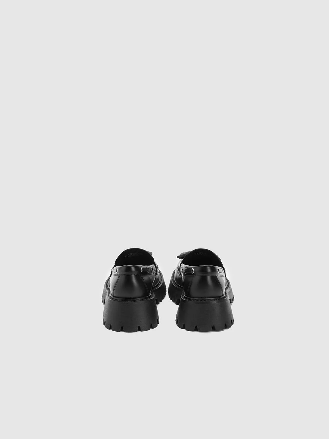 Chunky Heeled Slip-On Loafer Pumps - Image 3