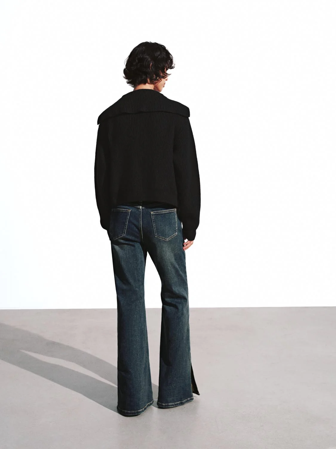 Collared Zip Up Knitted Cardigans - Image 14