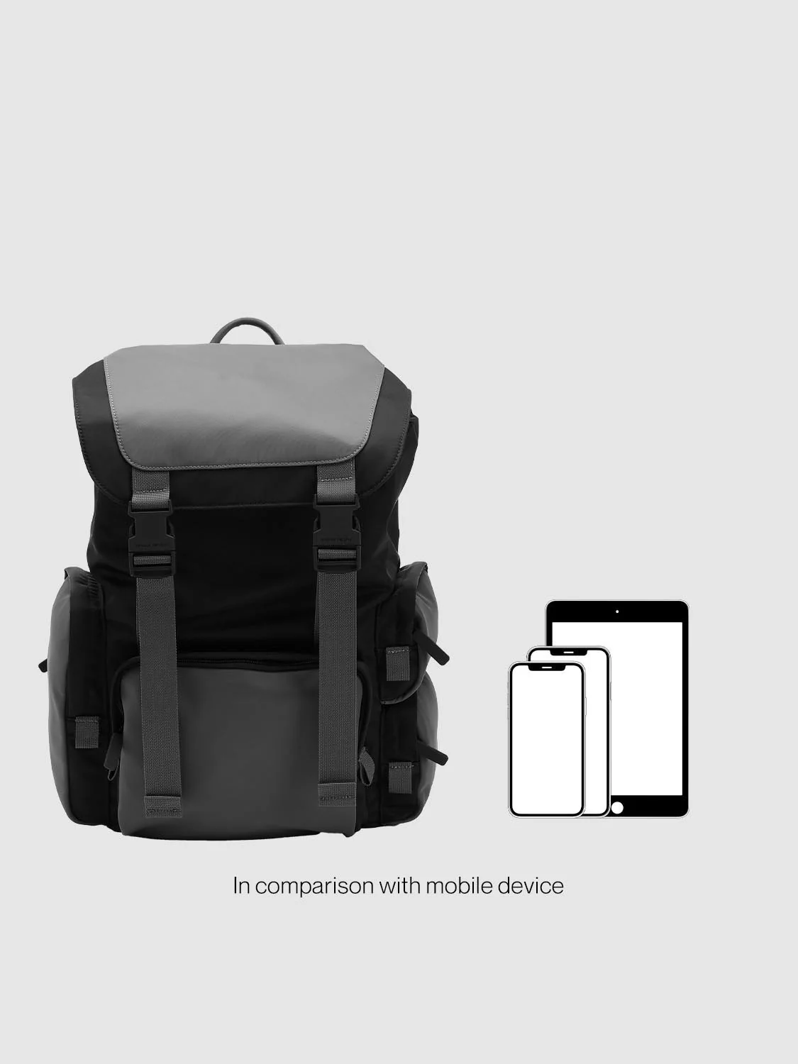 Contrast Buckle Detail Backpacks - Image 7